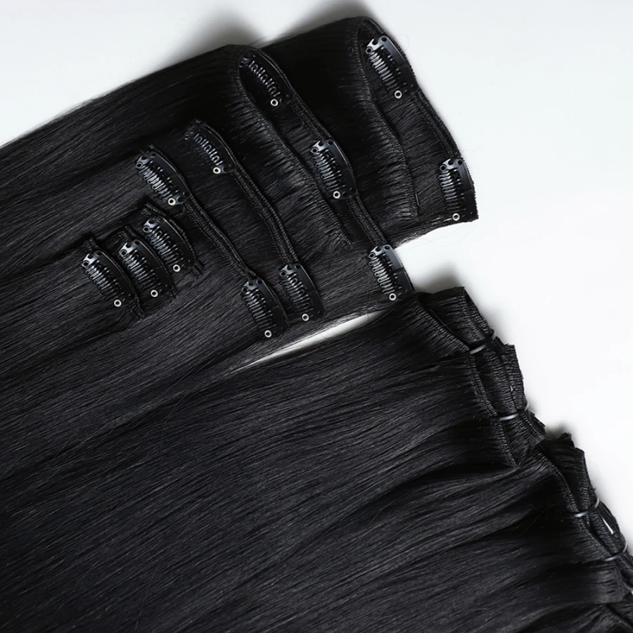 Doczepiane włosy typu Clip-in Remy Ludzkie włosy